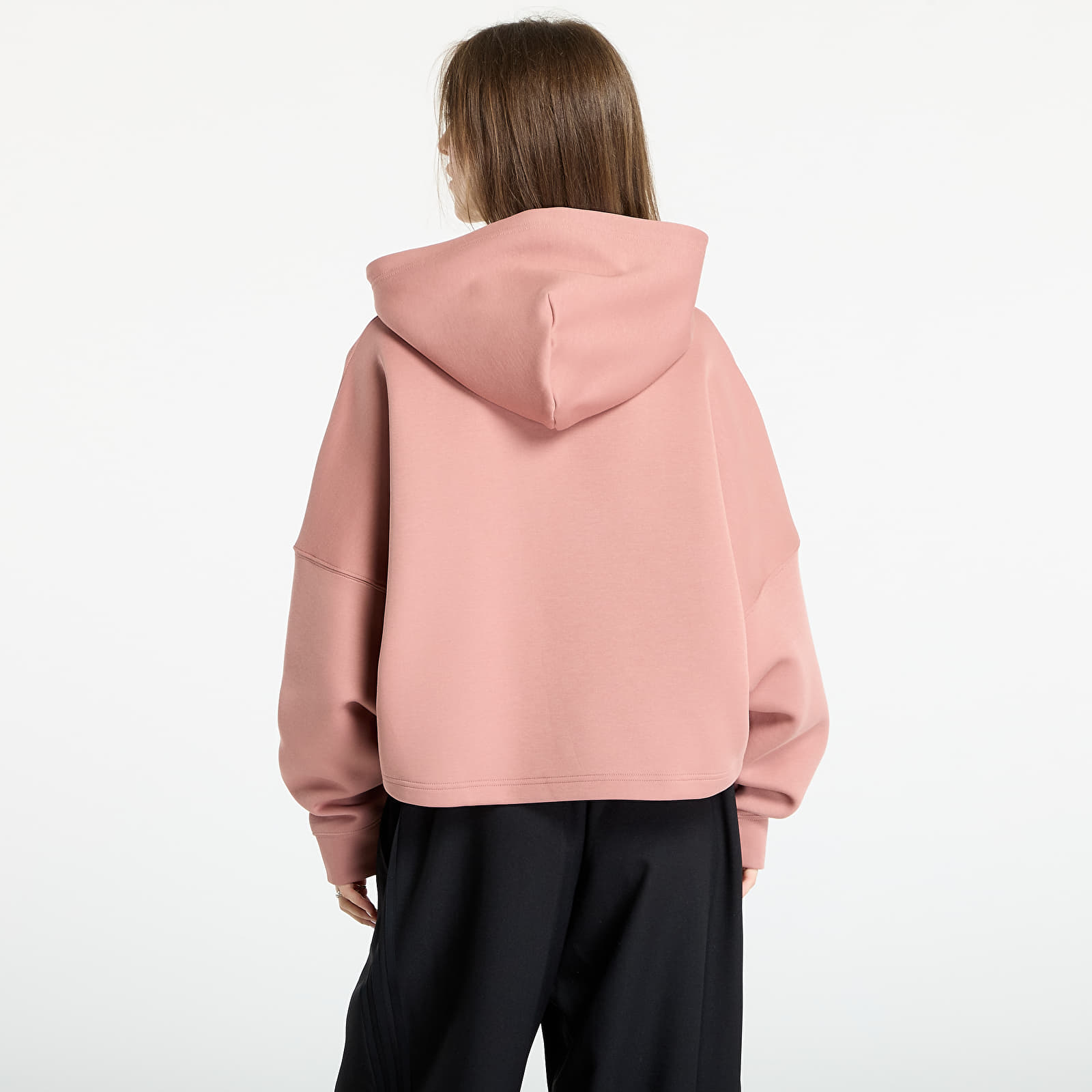 Mikinas ar kapuci un sporta krekli adidas Off Placed 3-Stripes Hoodie Warm Clay
