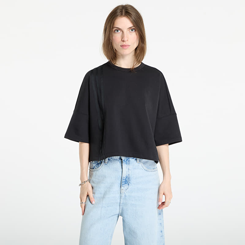 adidas Off Placed 3-Stripes T-Shirt Black