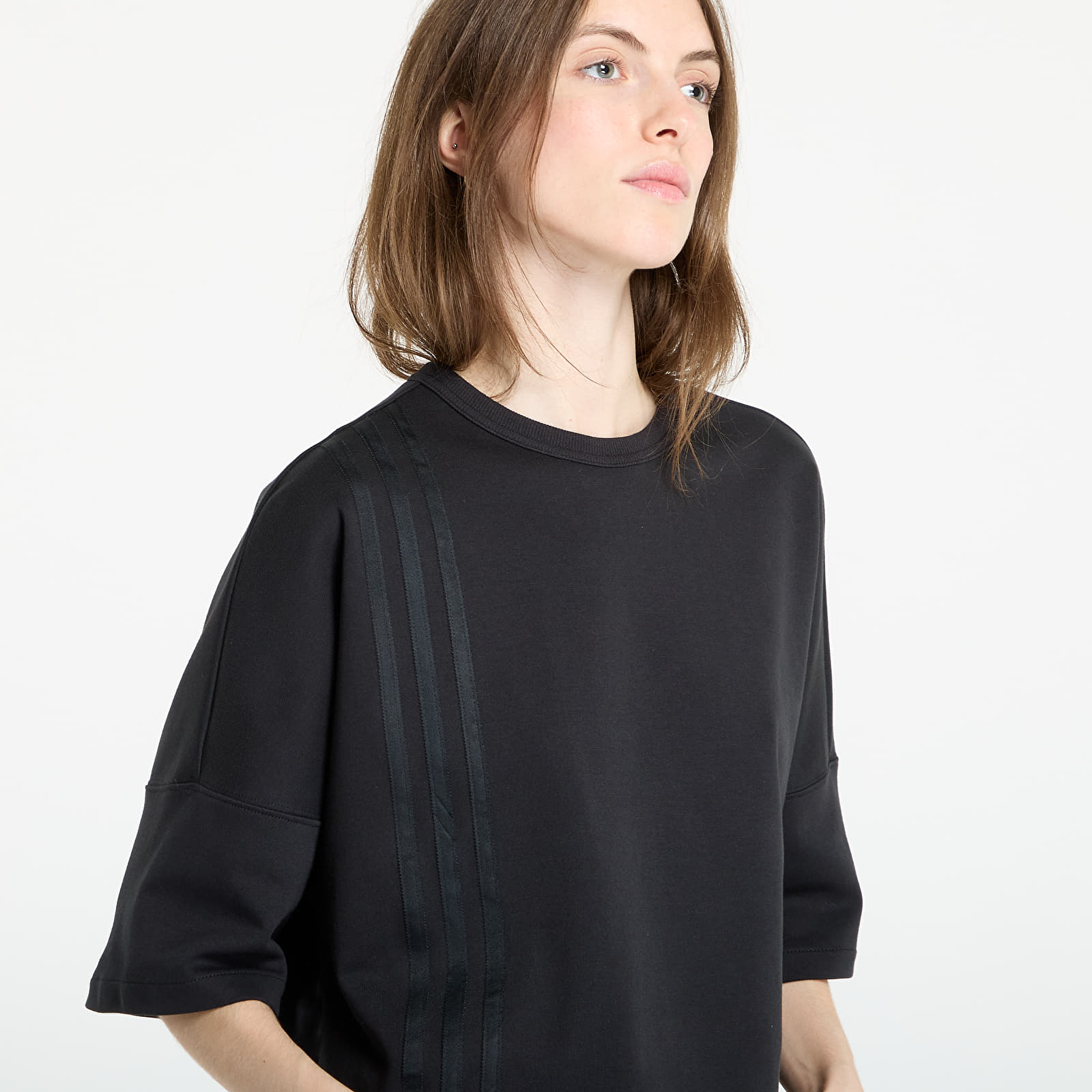T-shirts  adidas Off Placed 3-Stripes T-Shirt Black