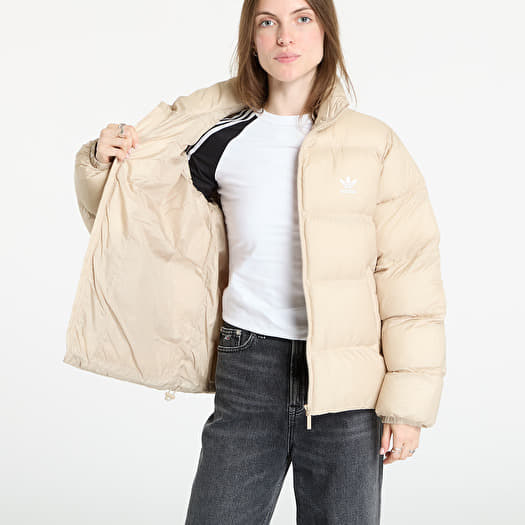 Puffer jackets adidas Adicolor Short Puffer Jacket Stone Khaki