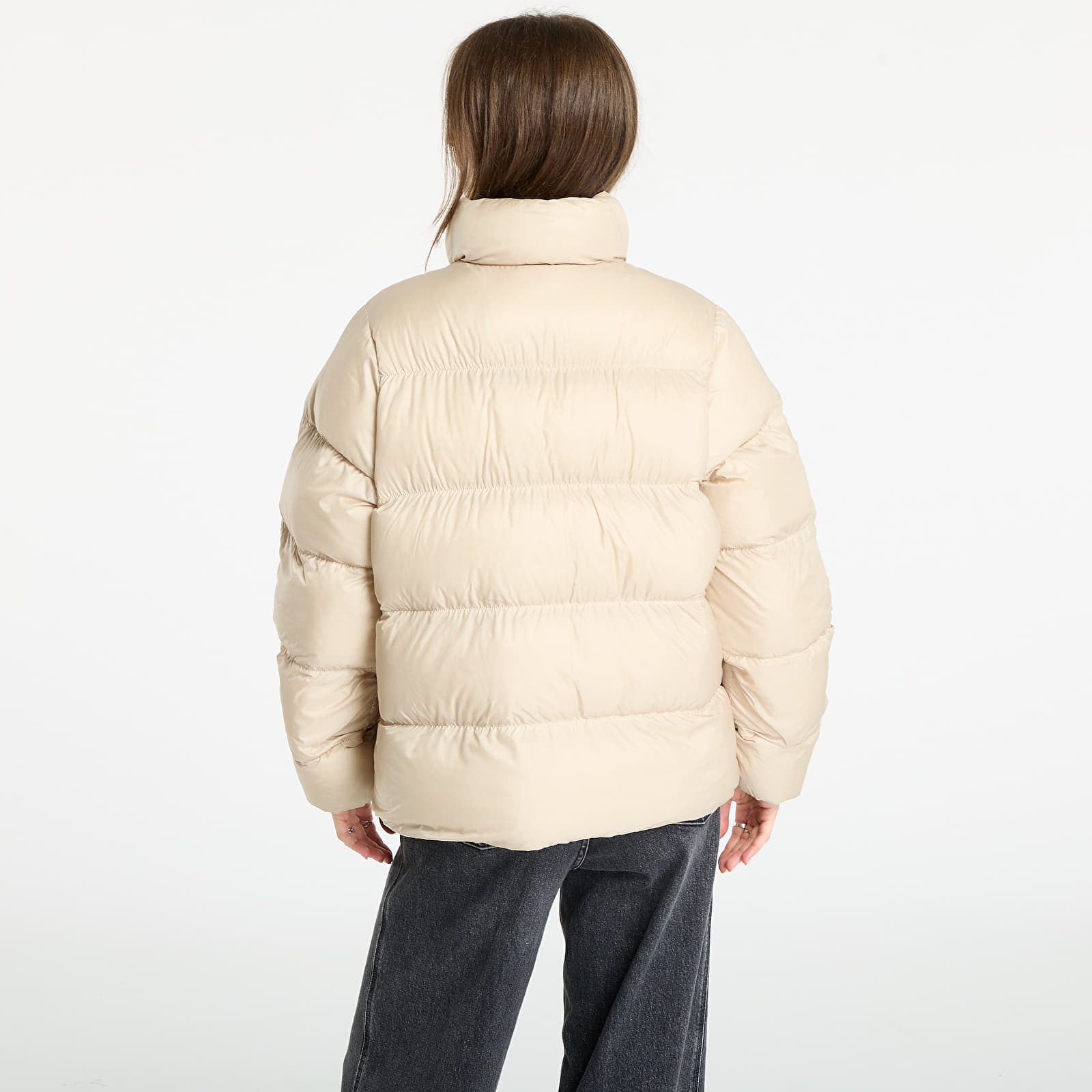Puffejacken adidas Adicolor Short Puffer Jacket Stone Khaki