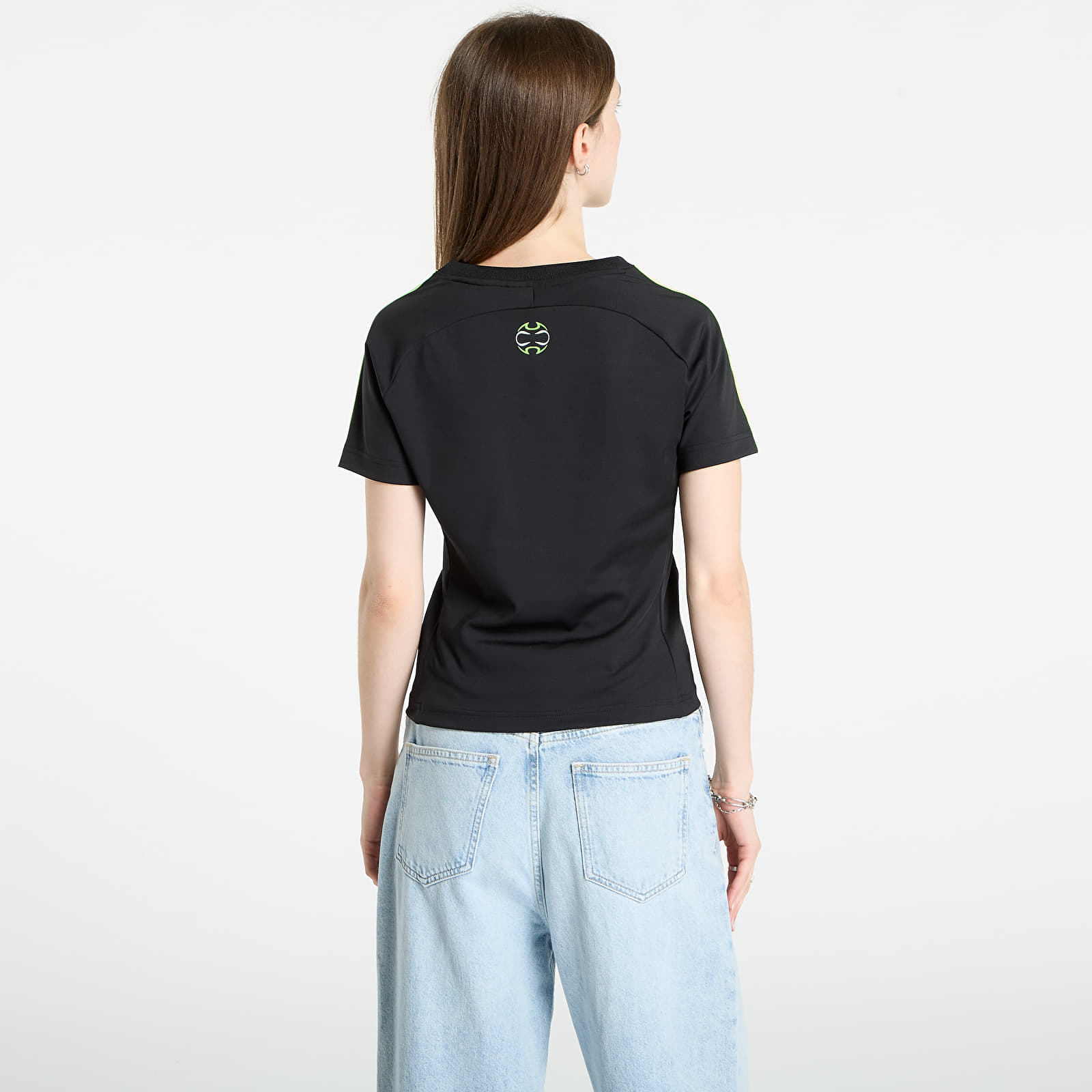T-shirts  adidas Teamgeist Adicolor Slim Jersey Black/ Signal Green