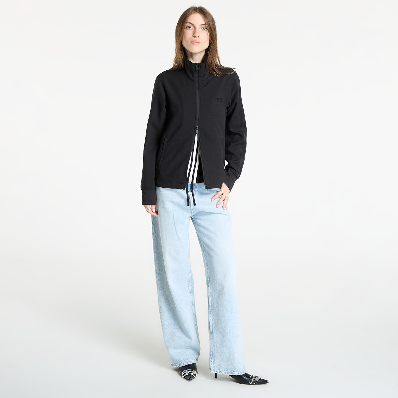 Mikinas ar kapuci un sporta krekli Y-3 W 3S Tracktop Black