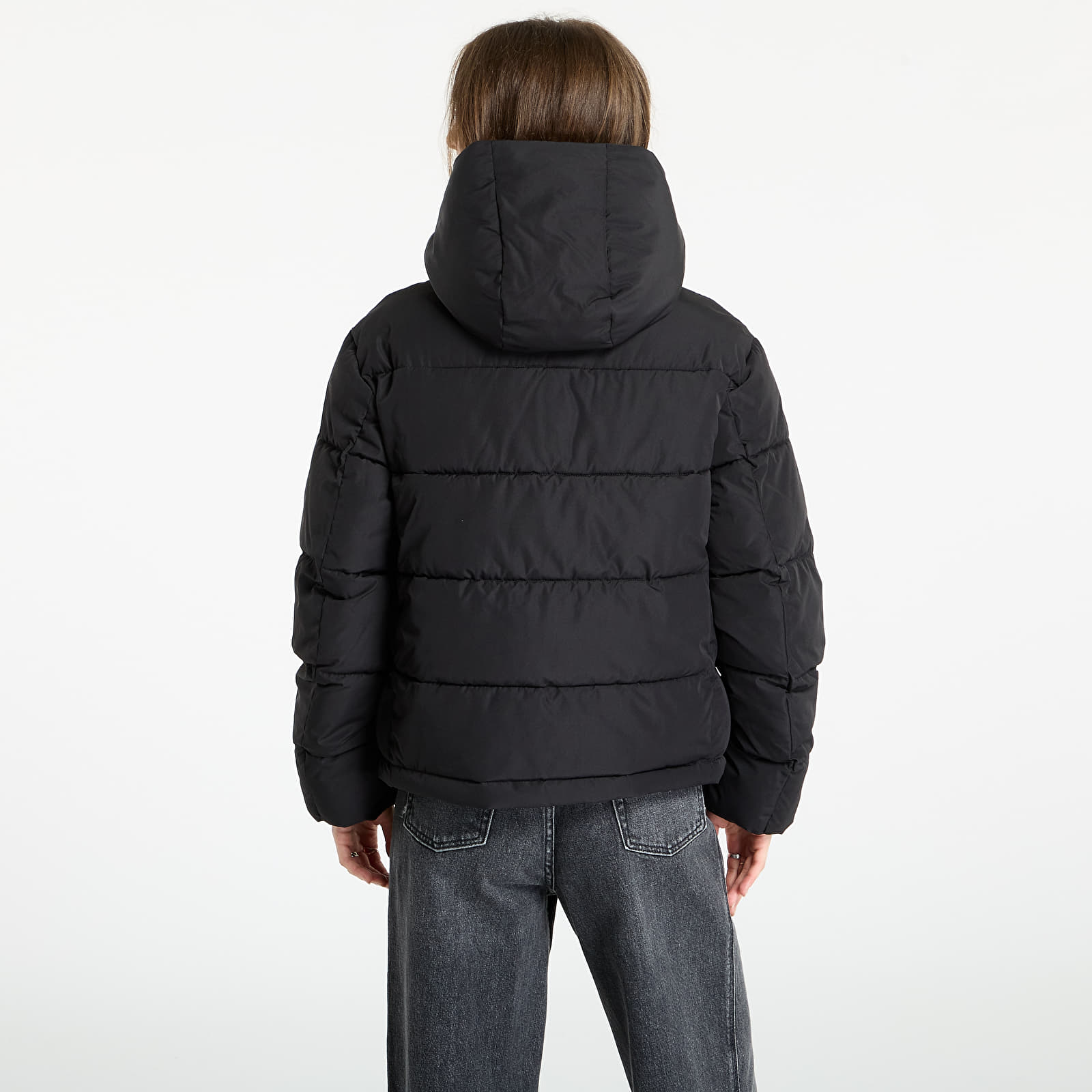 Puffer jackets Calvin Klein Jeans Matte Monologo Short Jacket Black