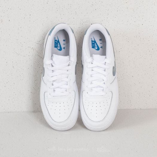 Kids' sneakers and shoes Nike Air Force (GS) White/ Royal Tint