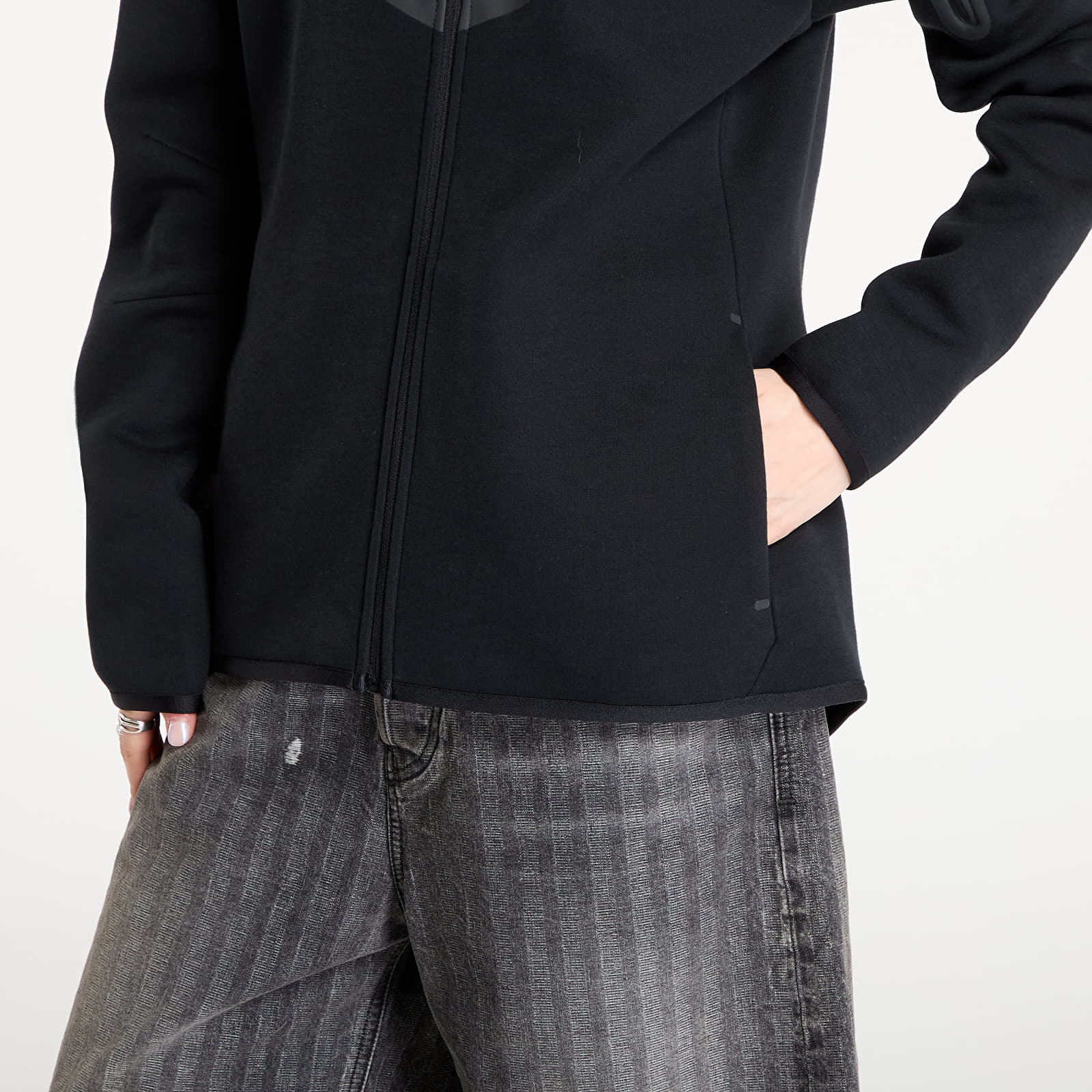 Hoodies and sweatshirts  Nike Sportswear Tech Fleece Windrunner Women's Full-Zip Hoodie Black/ Black