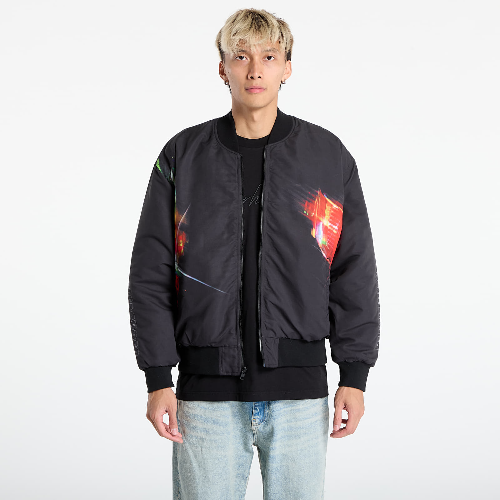 Jachetă PLEASURES Daft Club Reversible Bomber Black L