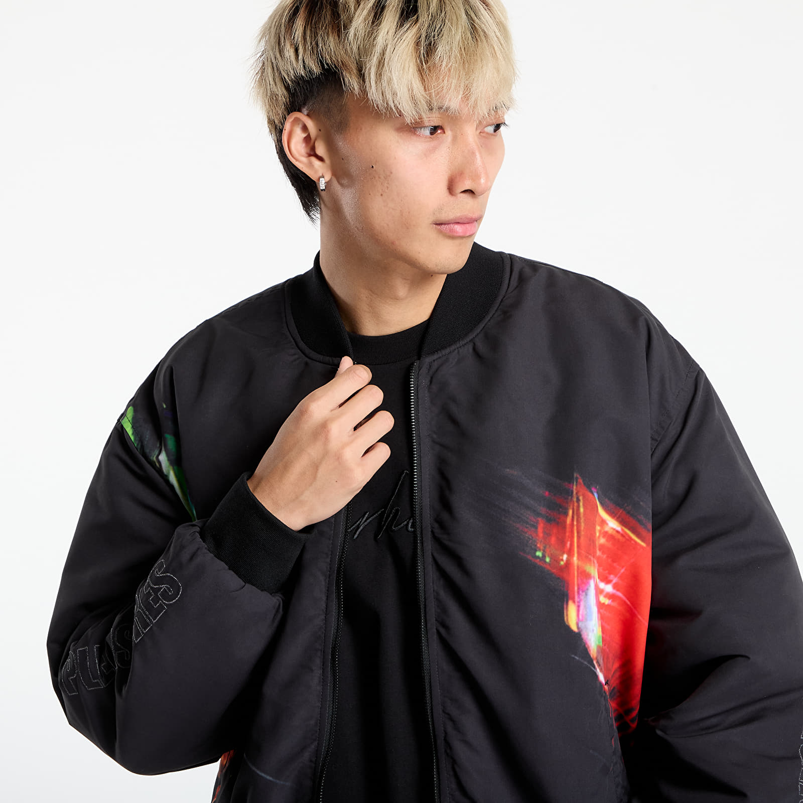 Joped PLEASURES Daft Club Reversible Bomber Black