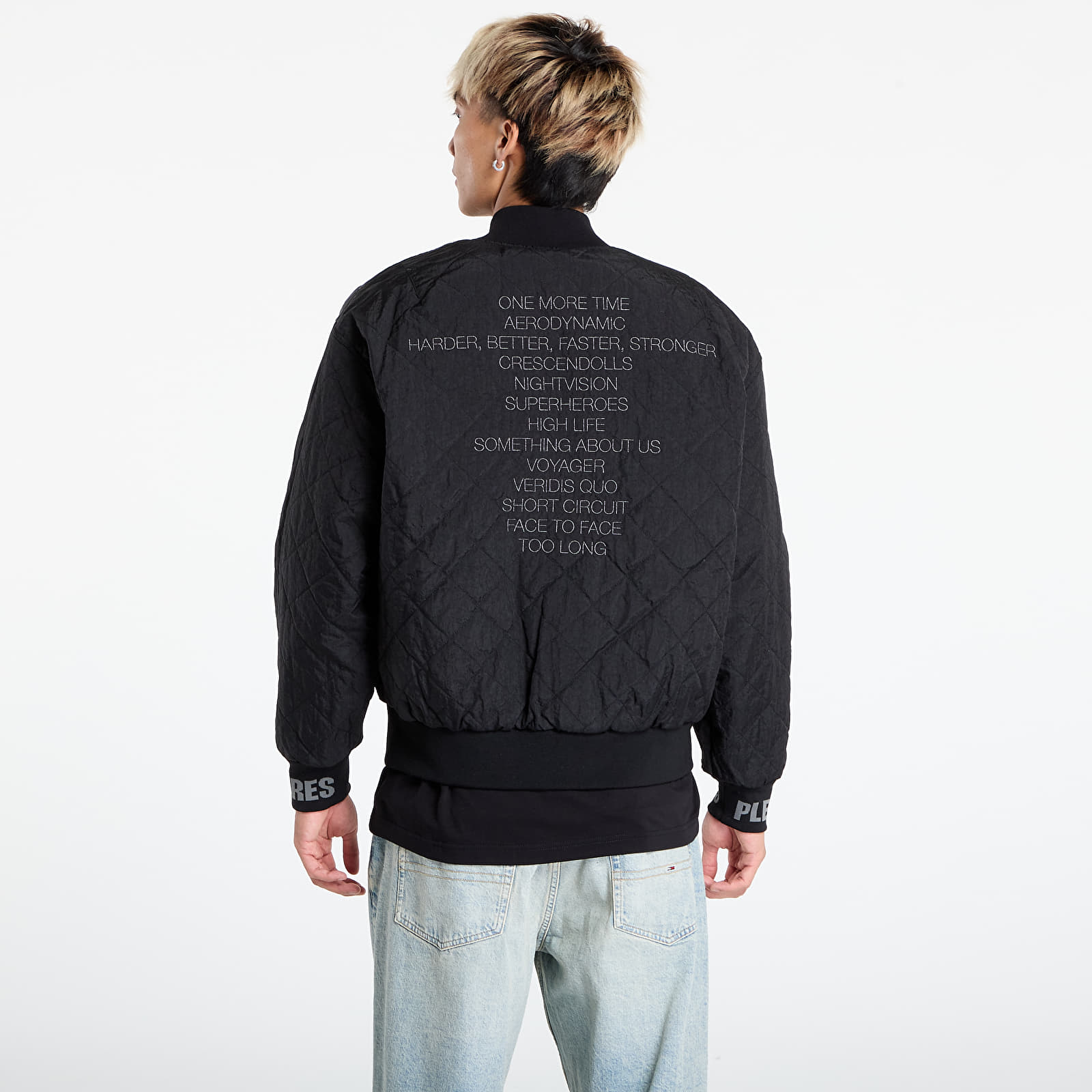 Joped PLEASURES Daft Club Reversible Bomber Black