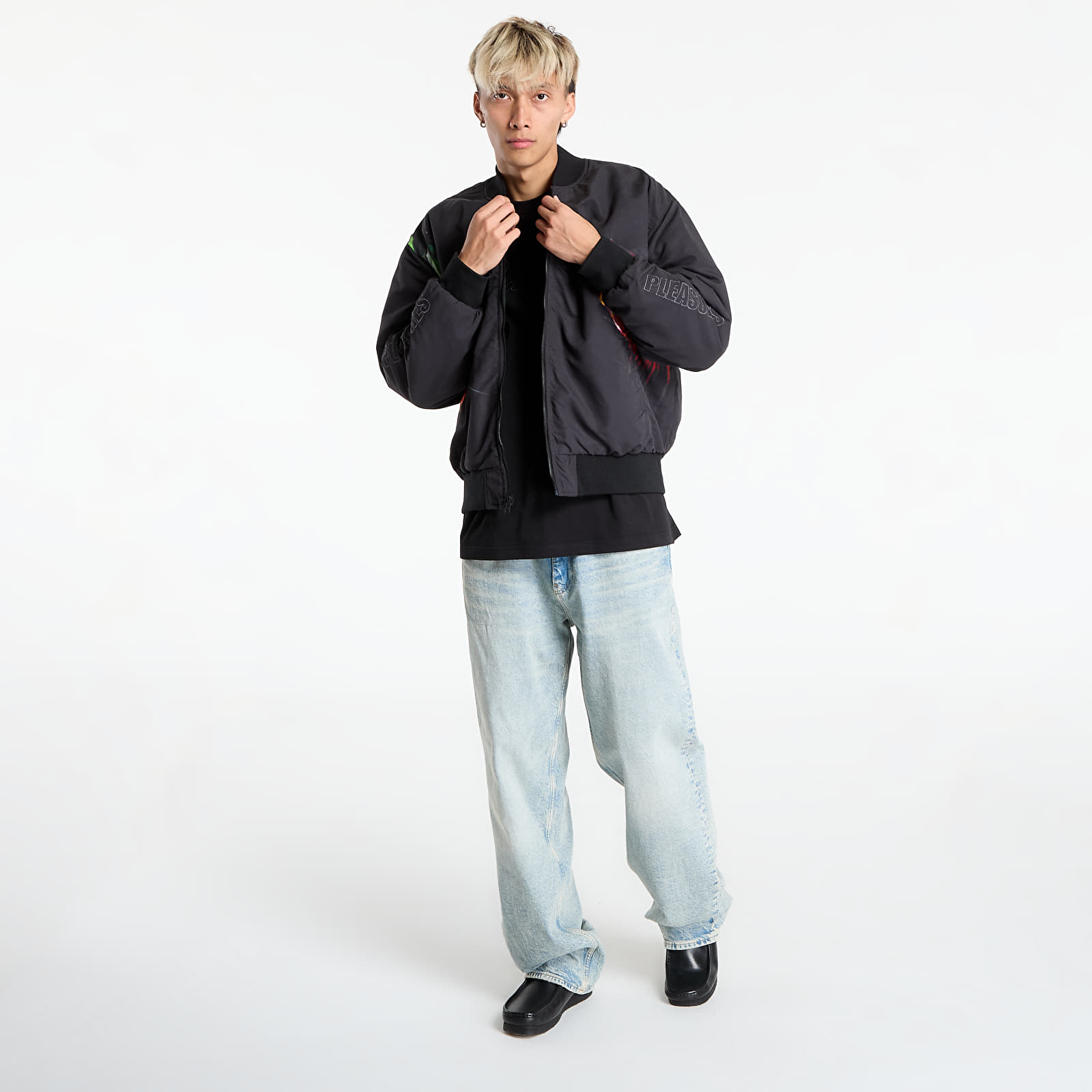 Joped PLEASURES Daft Club Reversible Bomber Black