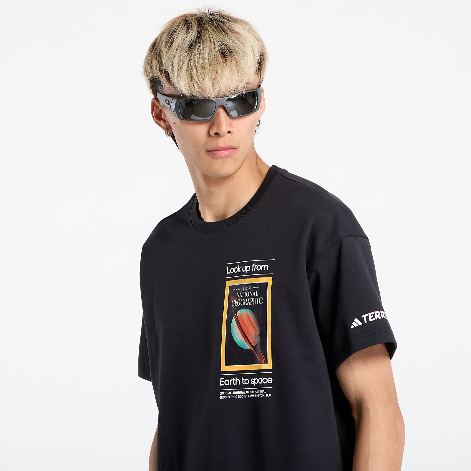 T-Shirts adidas National Geographic UF AEROREADY Graphic T-shirt Black/ Dark Brown/ Clear Onix