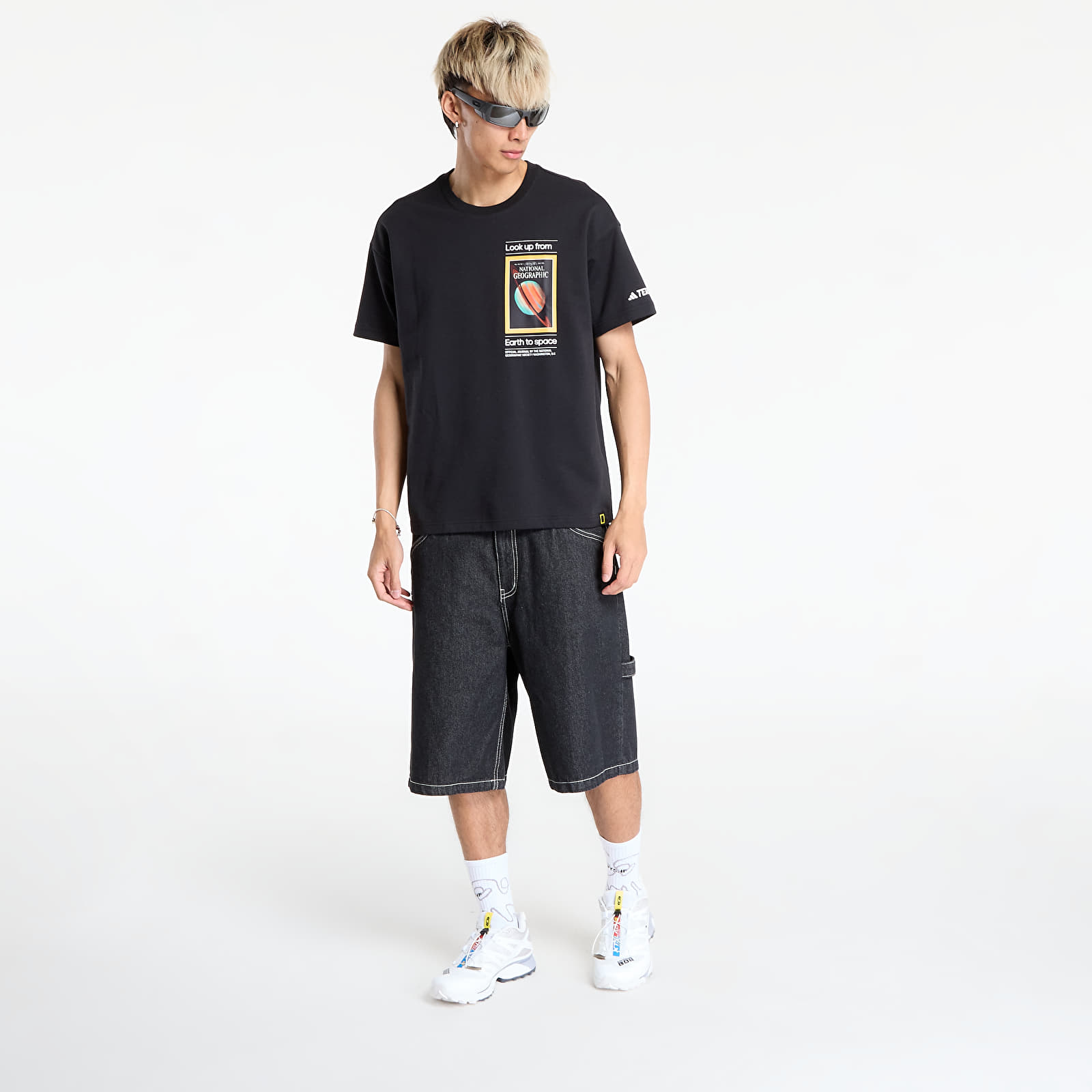 T-Shirts adidas National Geographic UF AEROREADY Graphic T-shirt Black/ Dark Brown/ Clear Onix