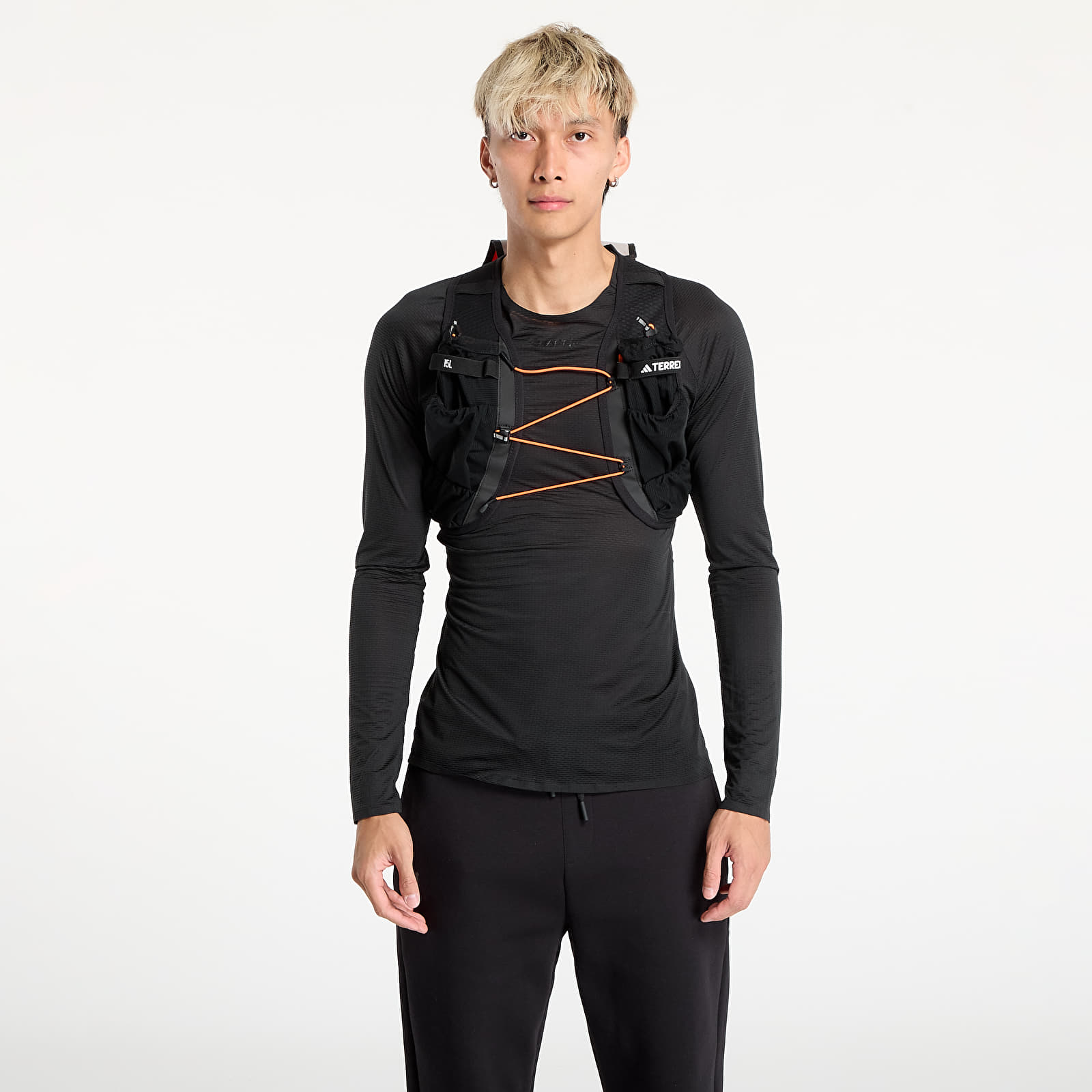 Plecaki męskie adidas Terrex Techrock CLIMACOOL Hike Vest 15L Grey Two/ Signal Green