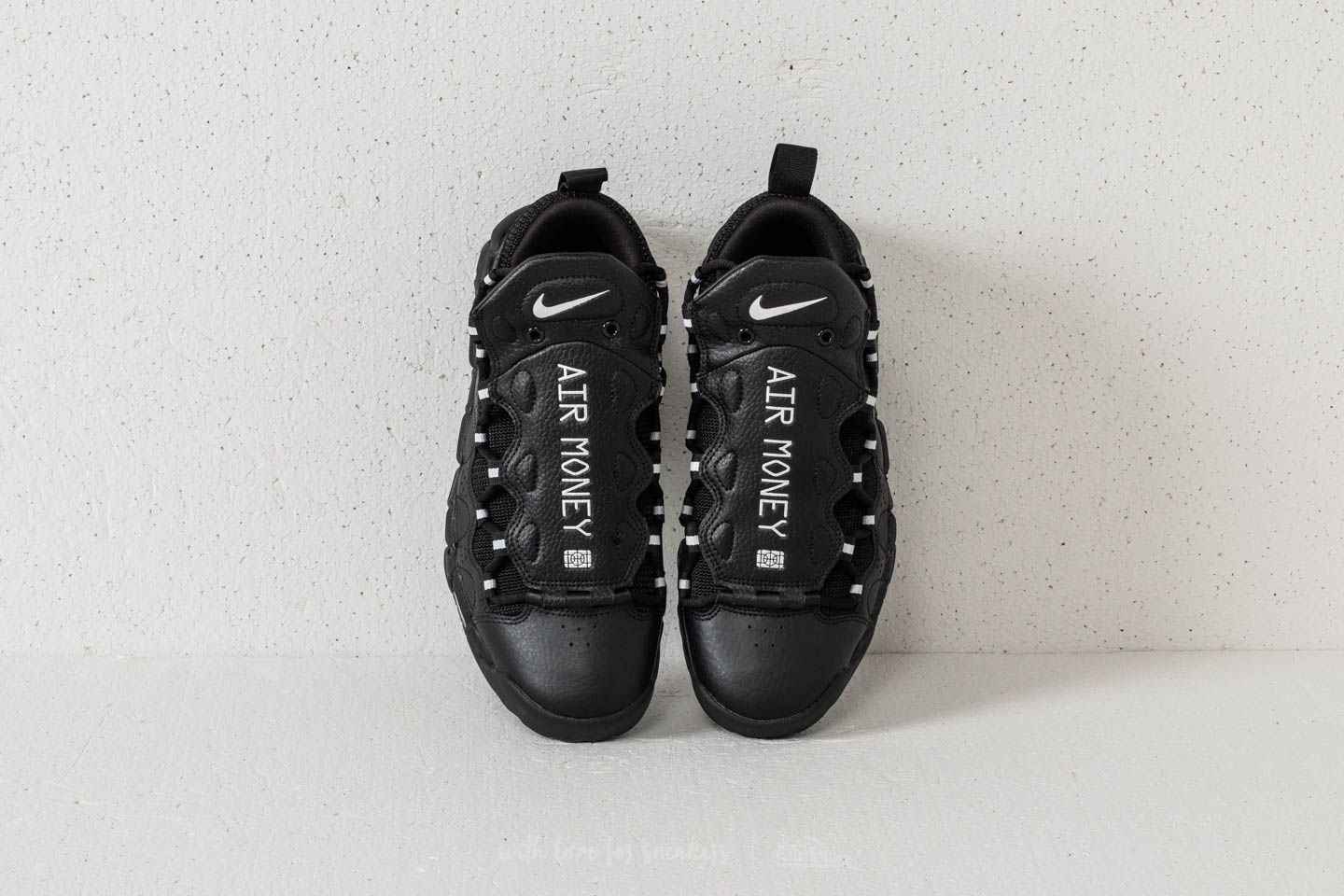 Men s shoes Nike Air More Money Black Metallic Silver Black Footshop
