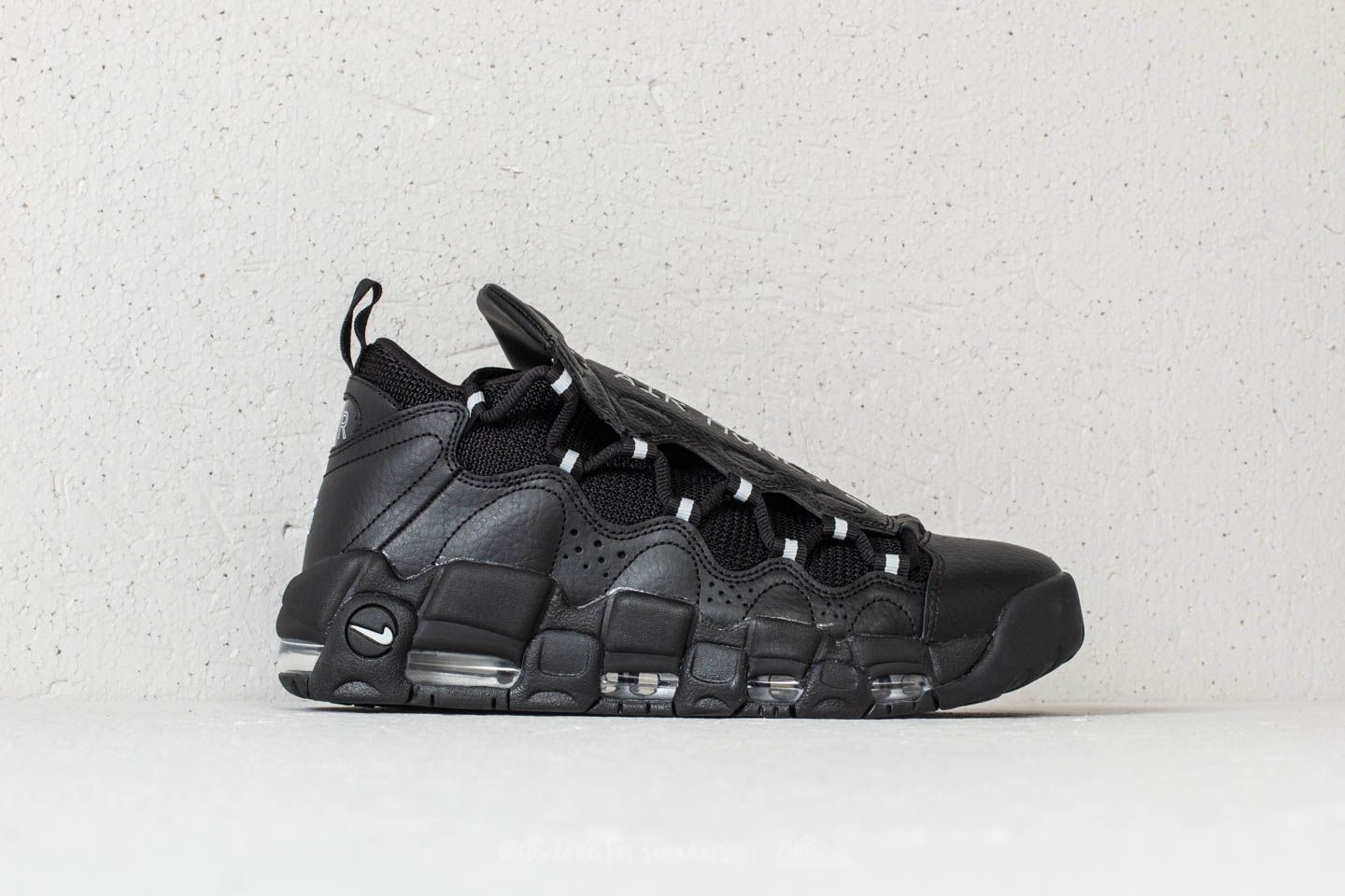 Zapatillas Hombre Nike Air More Money Black Metallic Silver Black Footshop