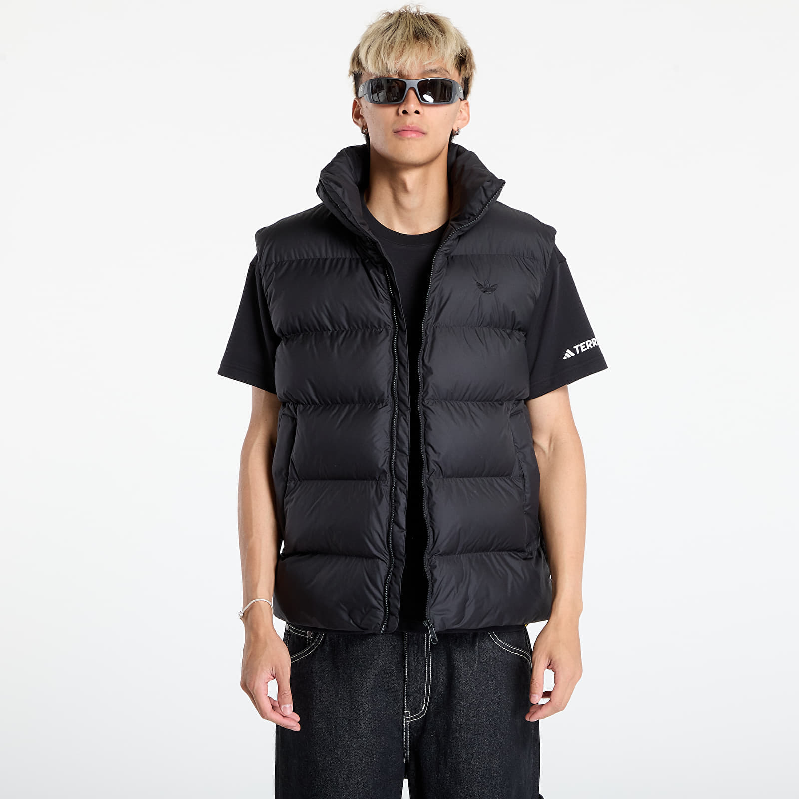 Vestă adidas Tonal Puffer Vest Black M