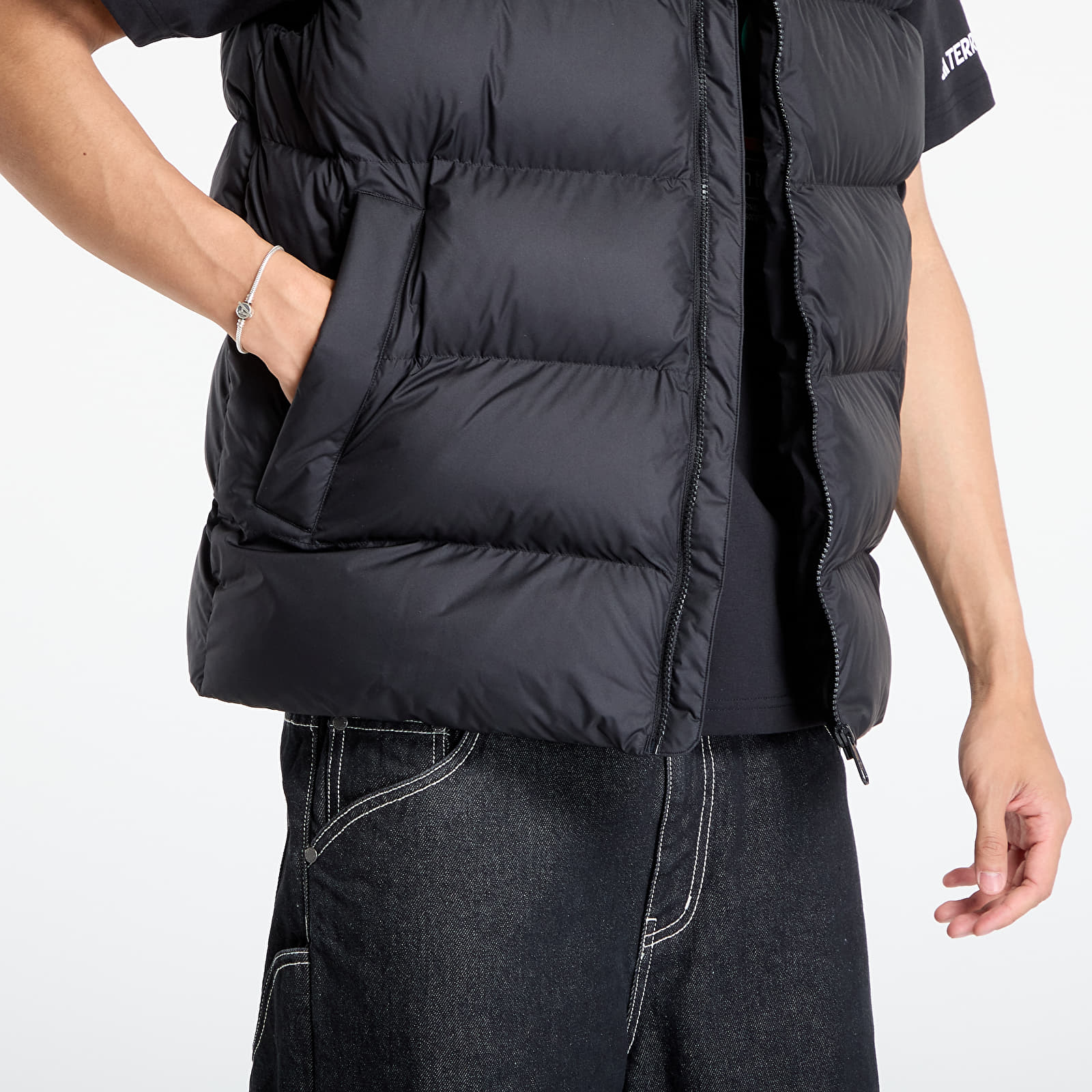 Vester adidas Tonal Puffer Vest Black