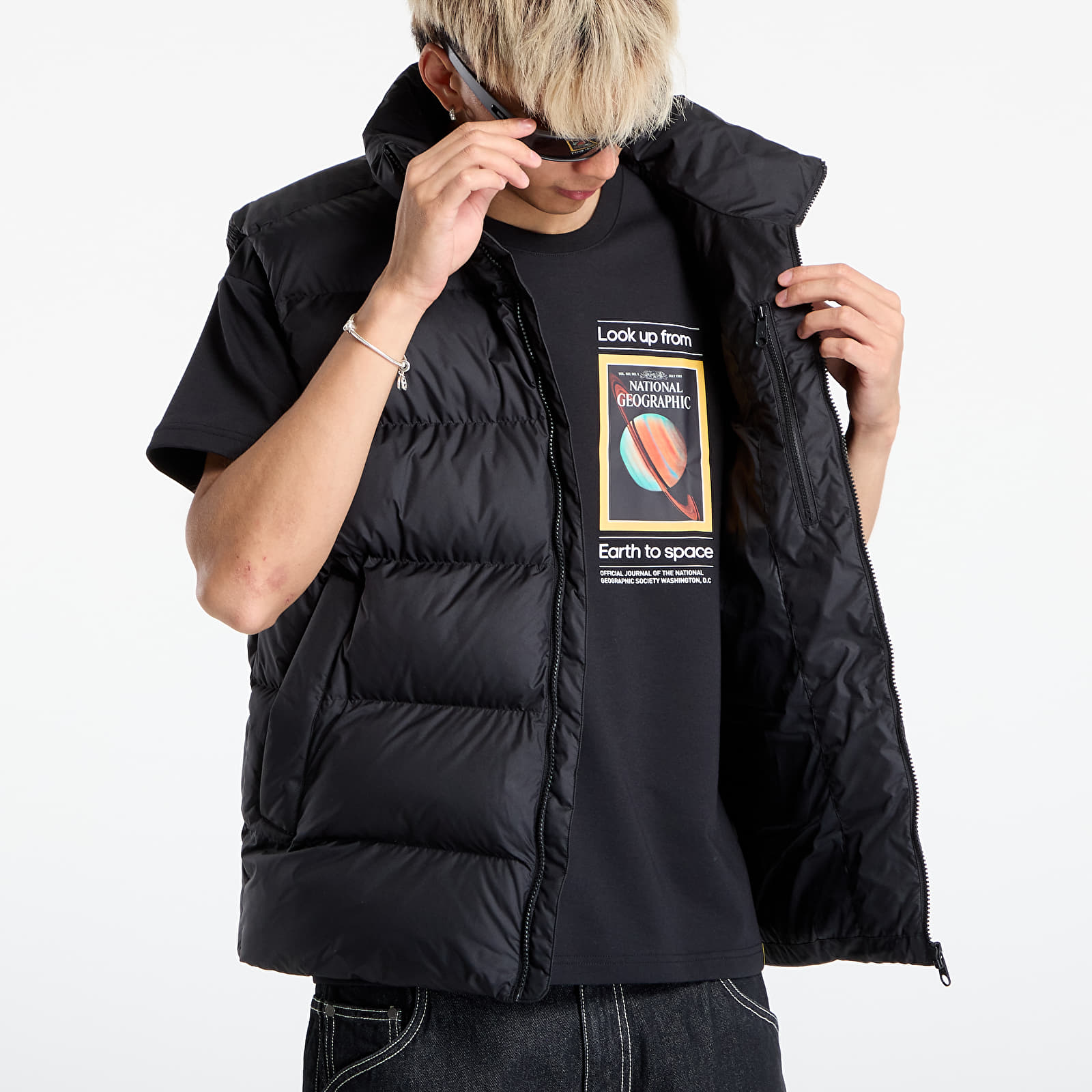Vester adidas Tonal Puffer Vest Black