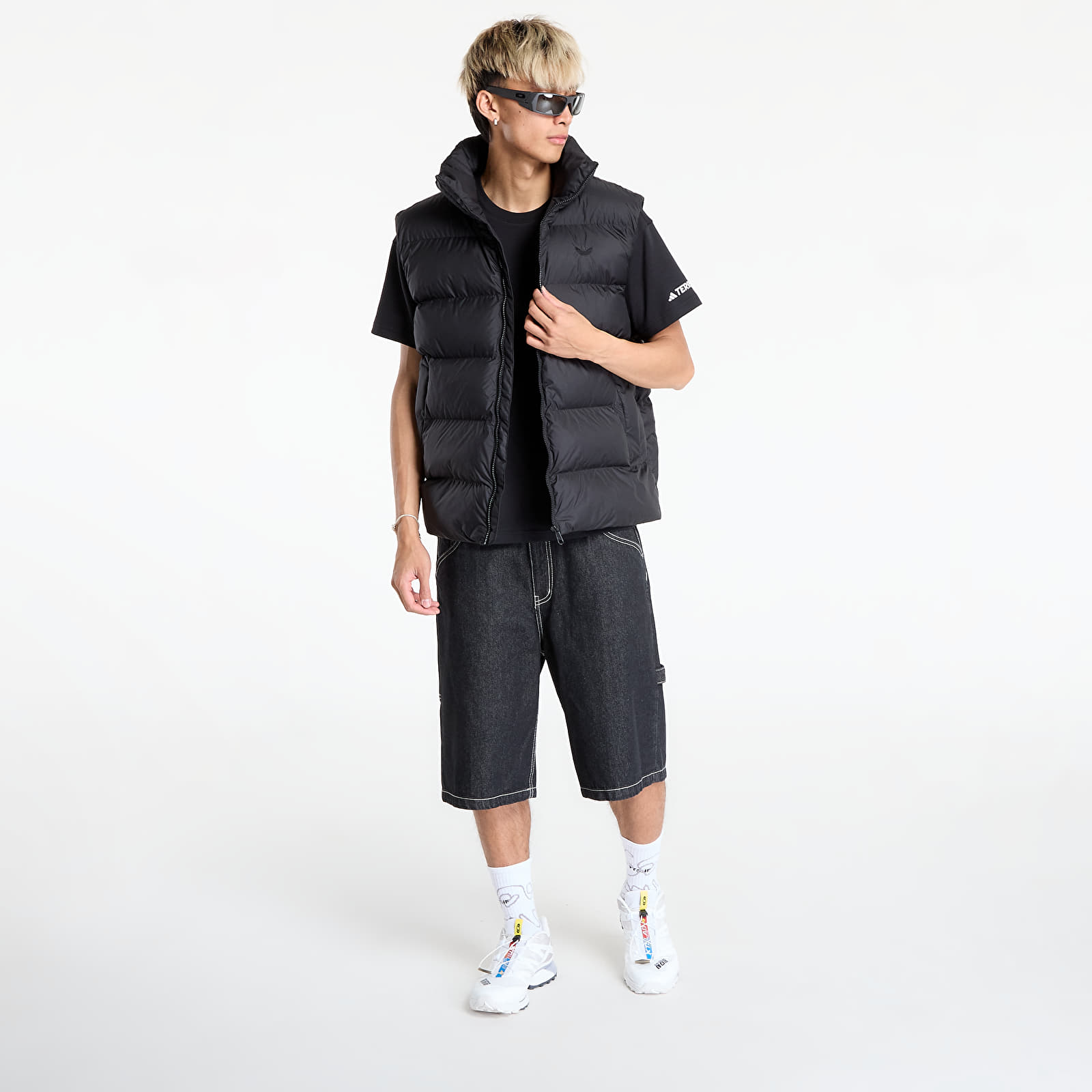 Vester adidas Tonal Puffer Vest Black