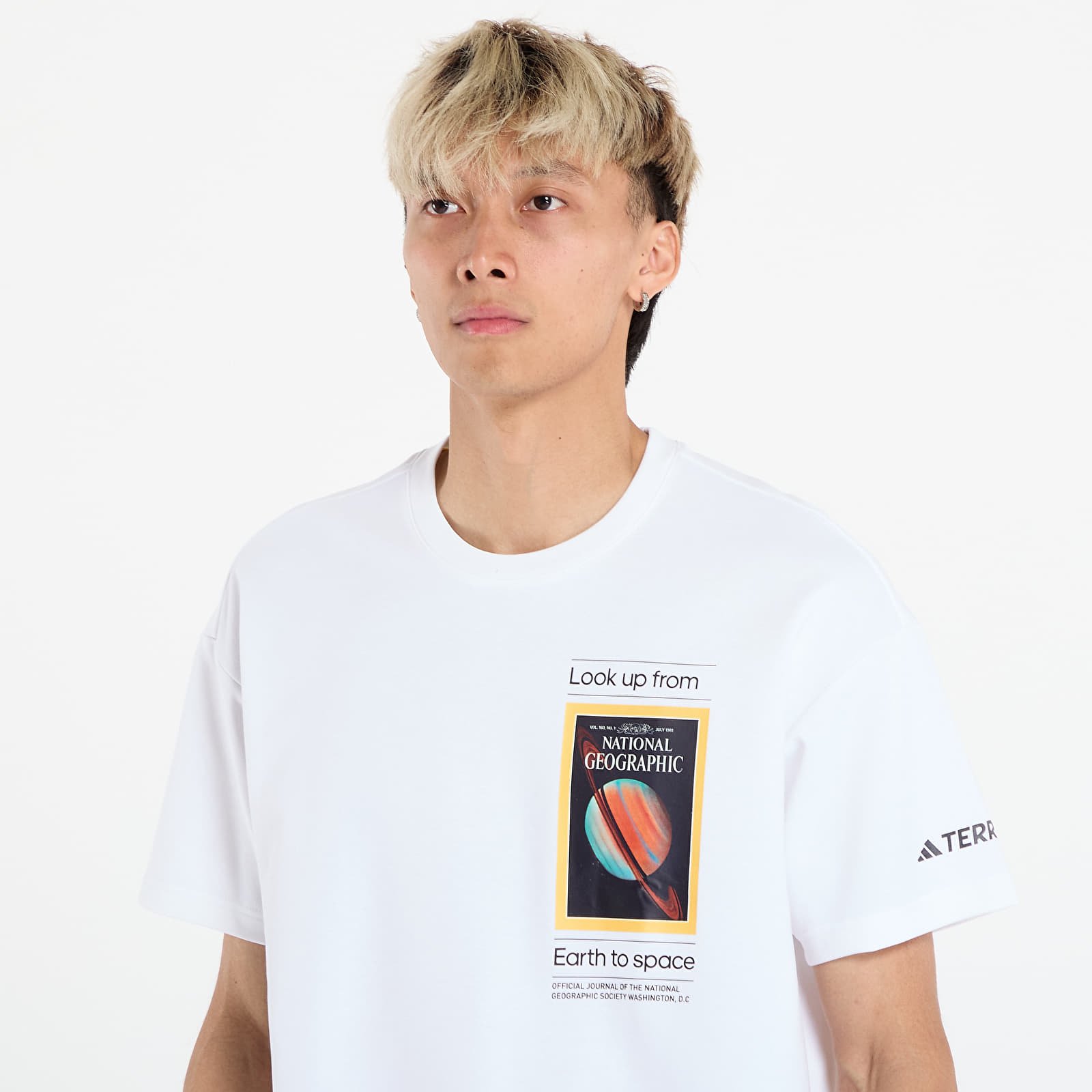 Koszulki adidas National Geographic UF AEROREADY Graphic T-shirt White
