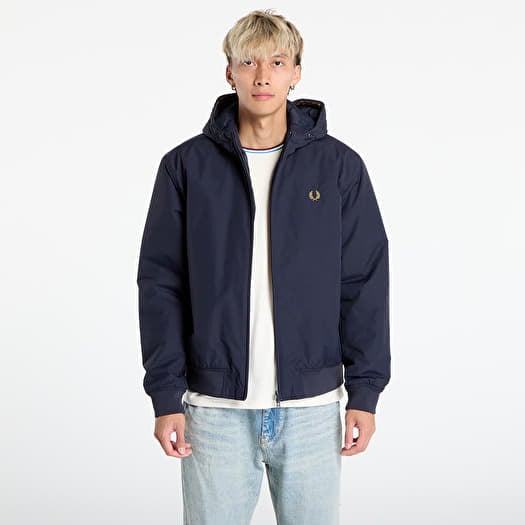 FRED PERRY Hooded Brentham Jacket Navy