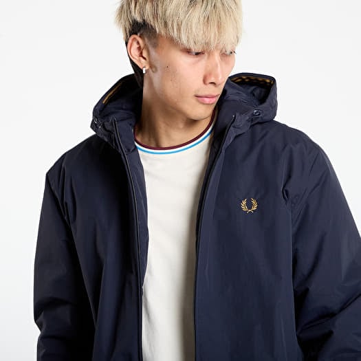 clothing fred perry hooded brentham jacket navy