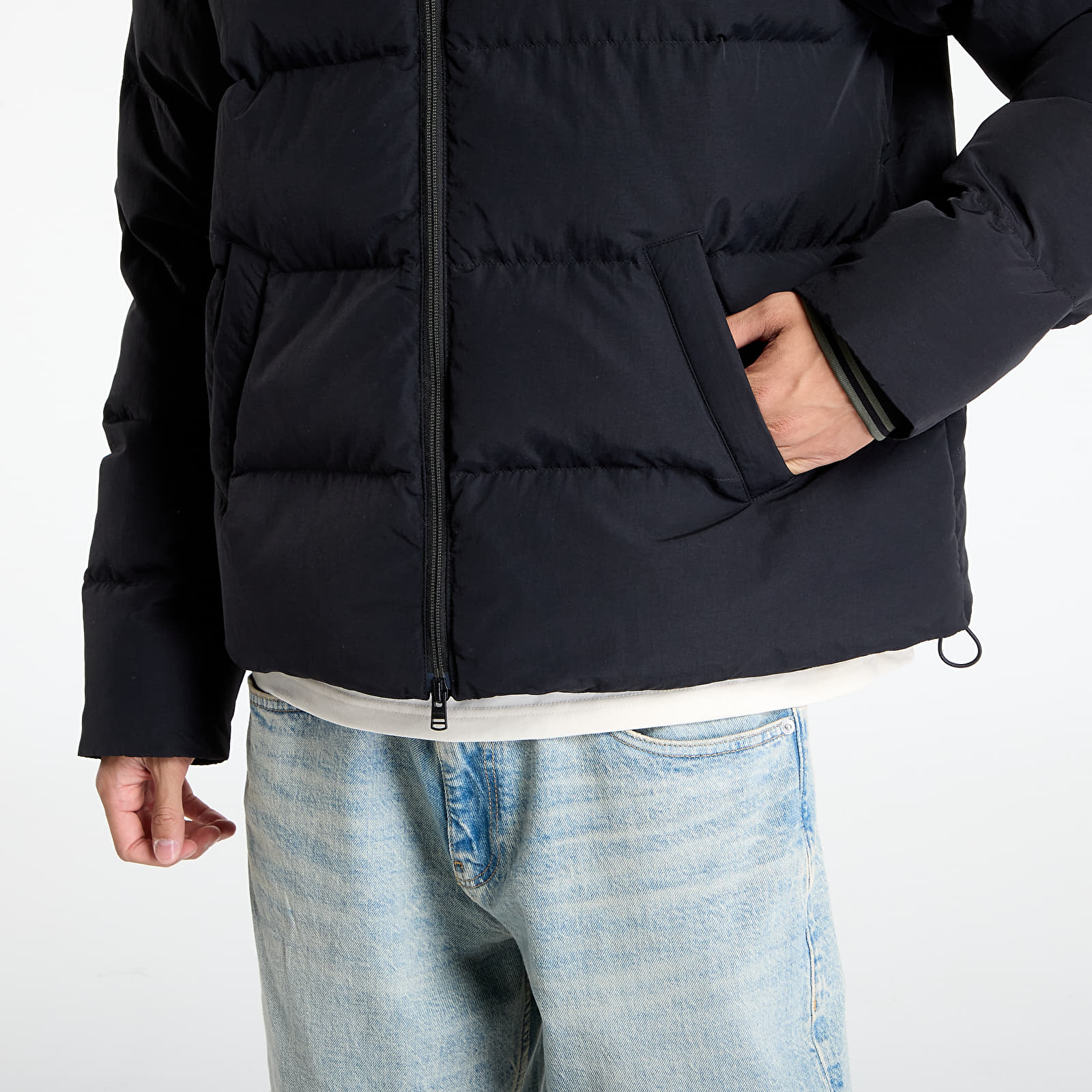Puchówki FRED PERRY Raglan Sleeve Padded Jacket Black