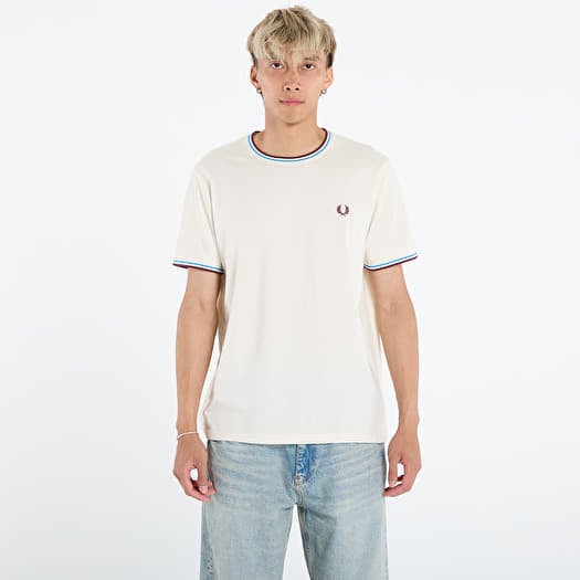 T-shirt FRED PERRY Twin Tipped T-Shirt Ecr/ Crtblu/ Oxblo