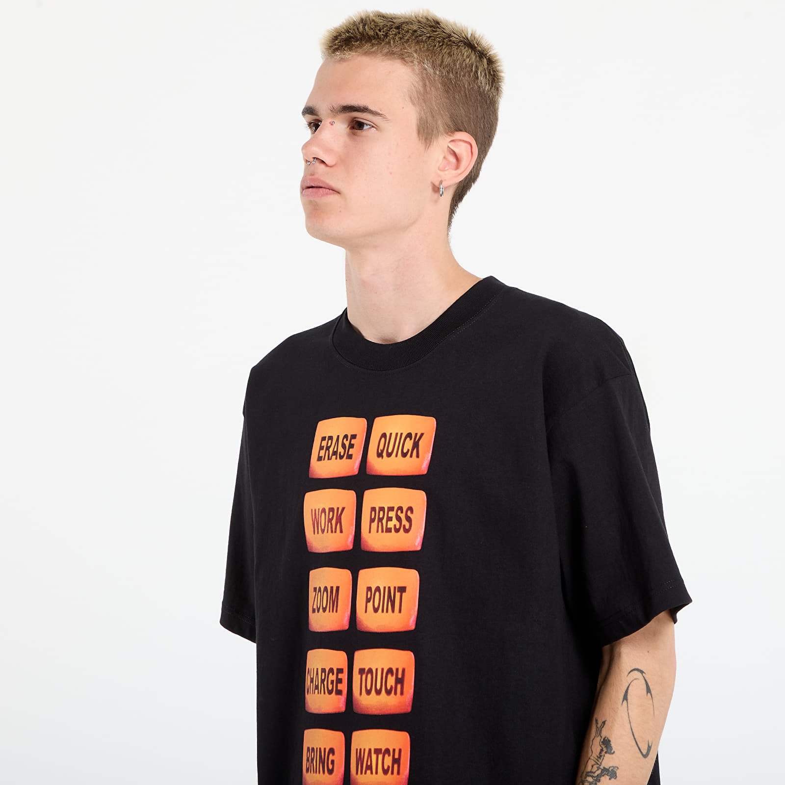 T-shirts PLEASURES Technologic T-Shirt Black
