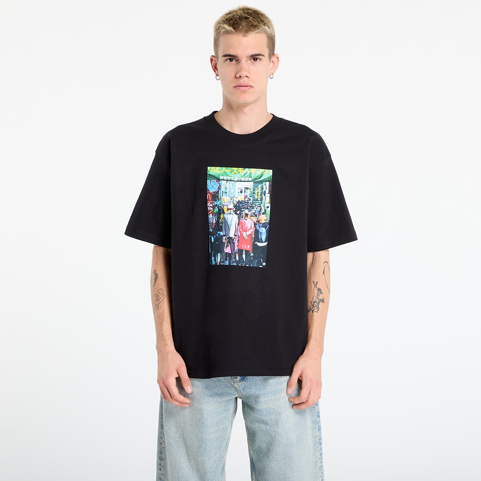 T-Shirts PLEASURES Harajuku T-Shirt Black