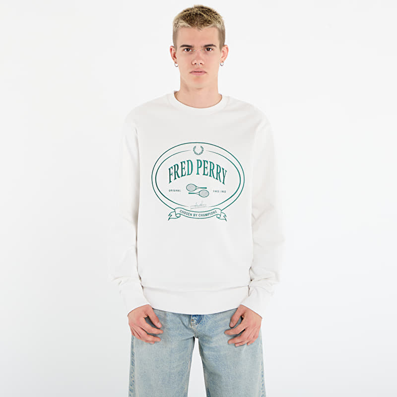 Verryttelypaita FRED PERRY Chosen By Champions Sweatshirt Snow White