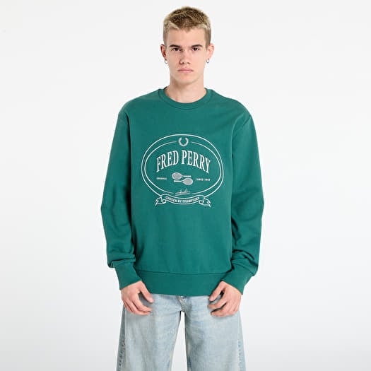 FRED PERRY Chosen By Champions Sweatshirt Sport Green
