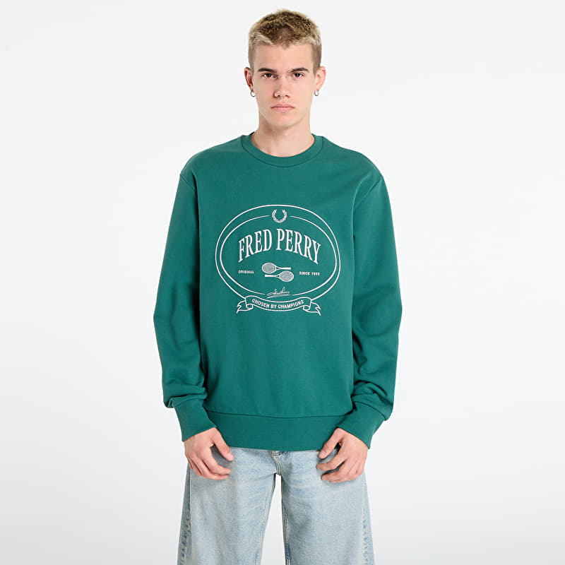 Sweatshirt FRED PERRY Chosen By Champions Sweatshirt Sport Green
