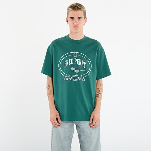 T-shirt FRED PERRY Chosen By Champions T-Shirt Sport Green