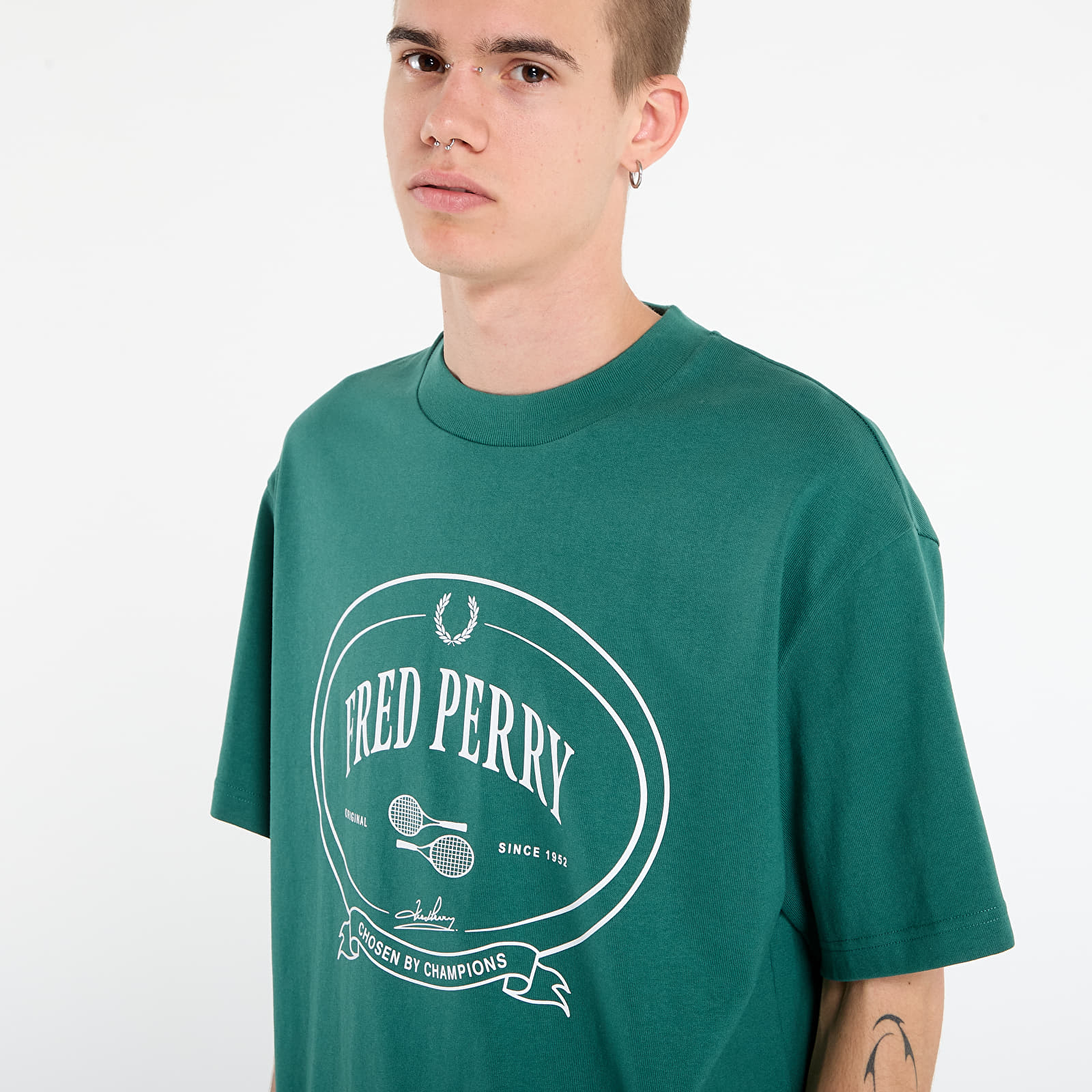 T-särgid FRED PERRY Chosen By Champions T-Shirt Sport Green