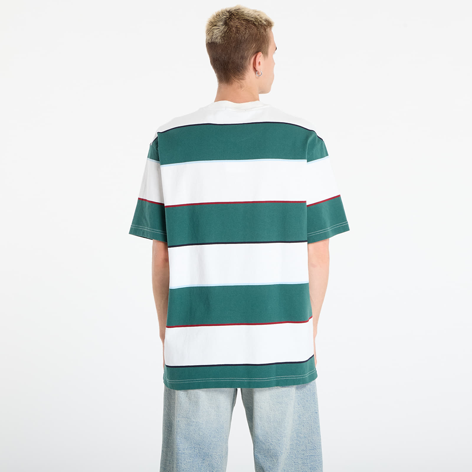 T-särgid FRED PERRY Striped Relaxed T-Shirt Snow White