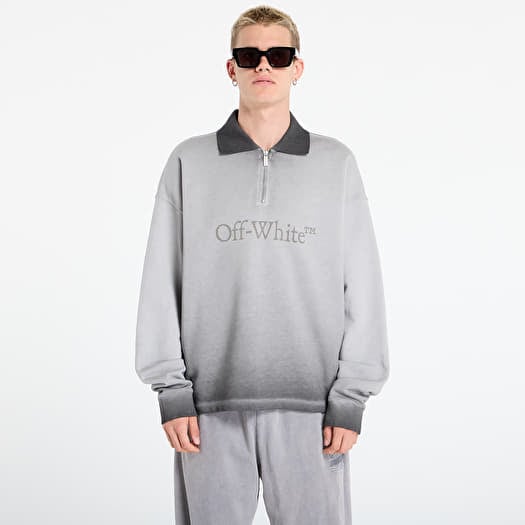 Off-White Laundry Fleece L/S Polo Degradé Black