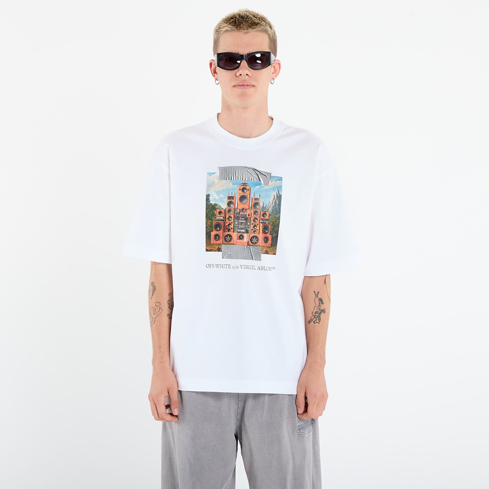 T-shirts Off-White Train Off Skate S/S Tee White/ Black