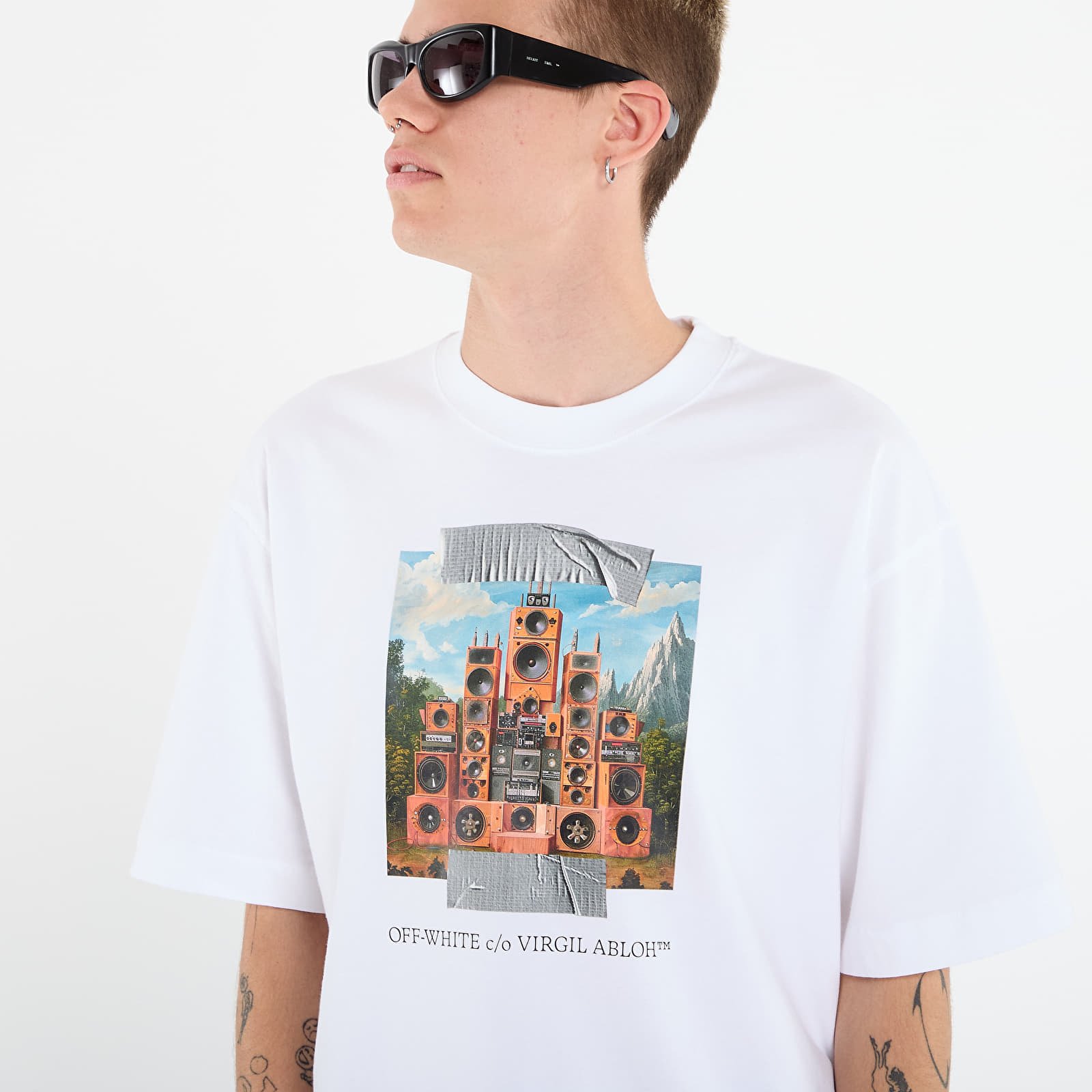 T-shirts Off-White Train Off Skate S/S Tee White/ Black