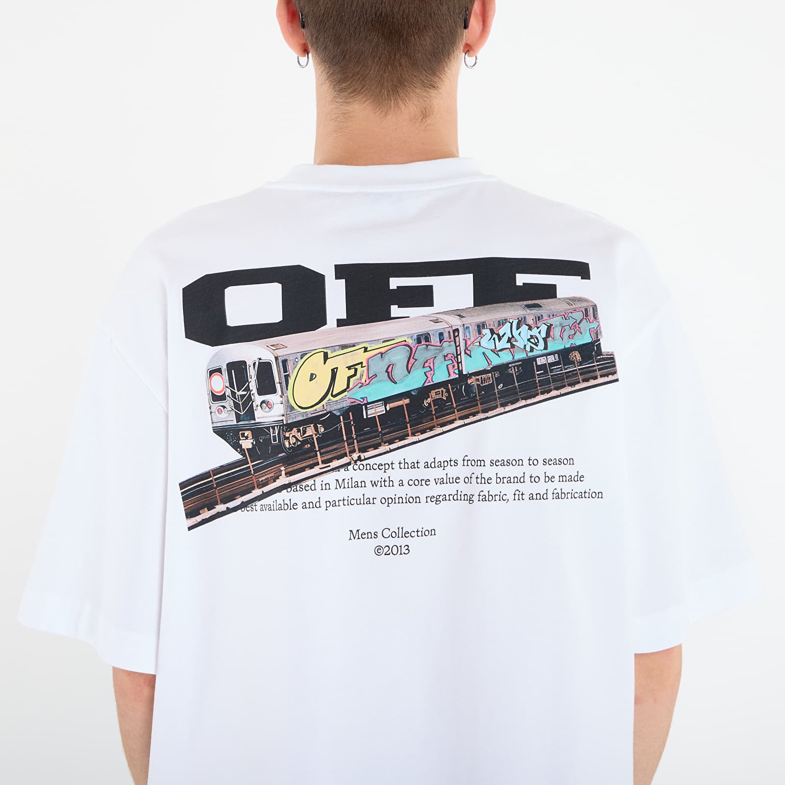 T-shirts Off-White Train Off Skate S/S Tee White/ Black