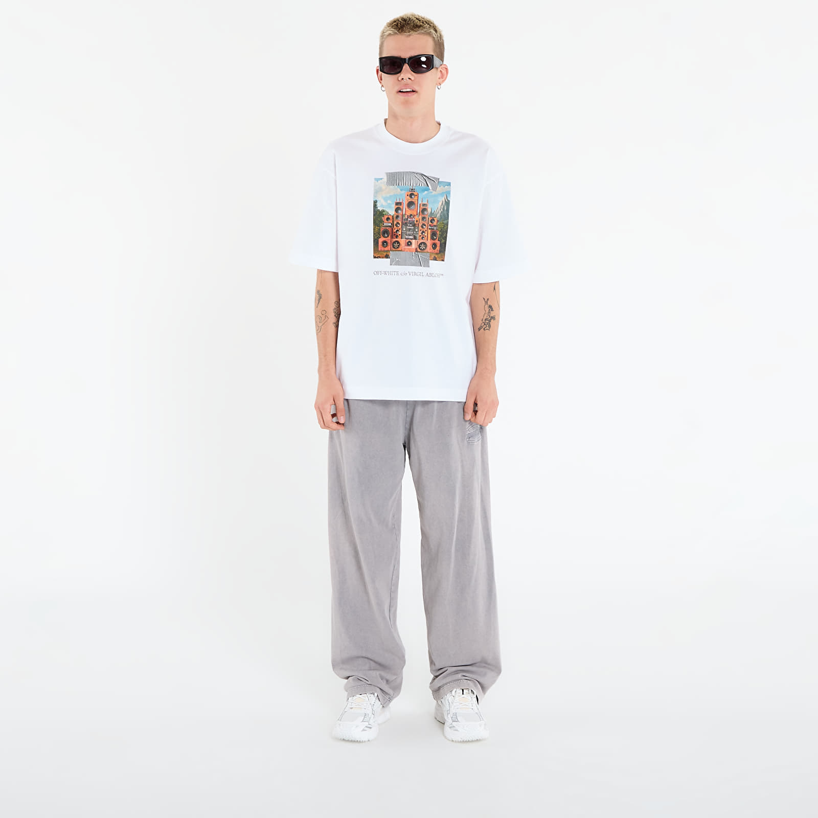 T-shirts Off-White Train Off Skate S/S Tee White/ Black