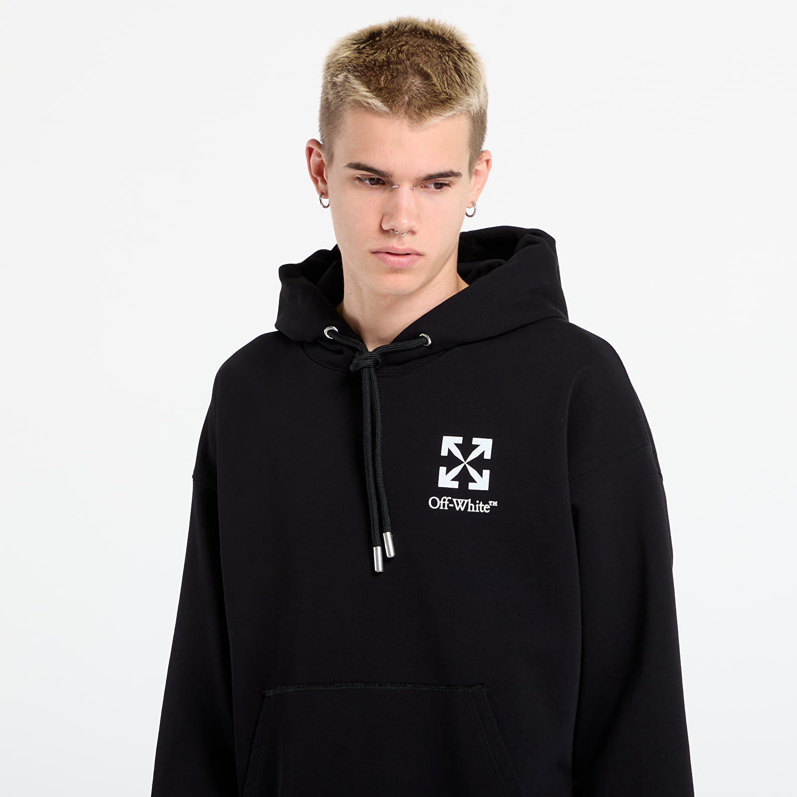Hoodies and sweatshirts Off-White Small Arrow Skate Hoodie Black/ White