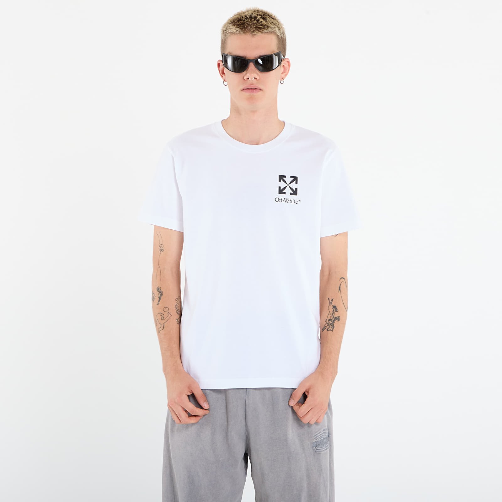 Tricou Off-White Small Arrow Slim S/S Tee White/ Black XL
