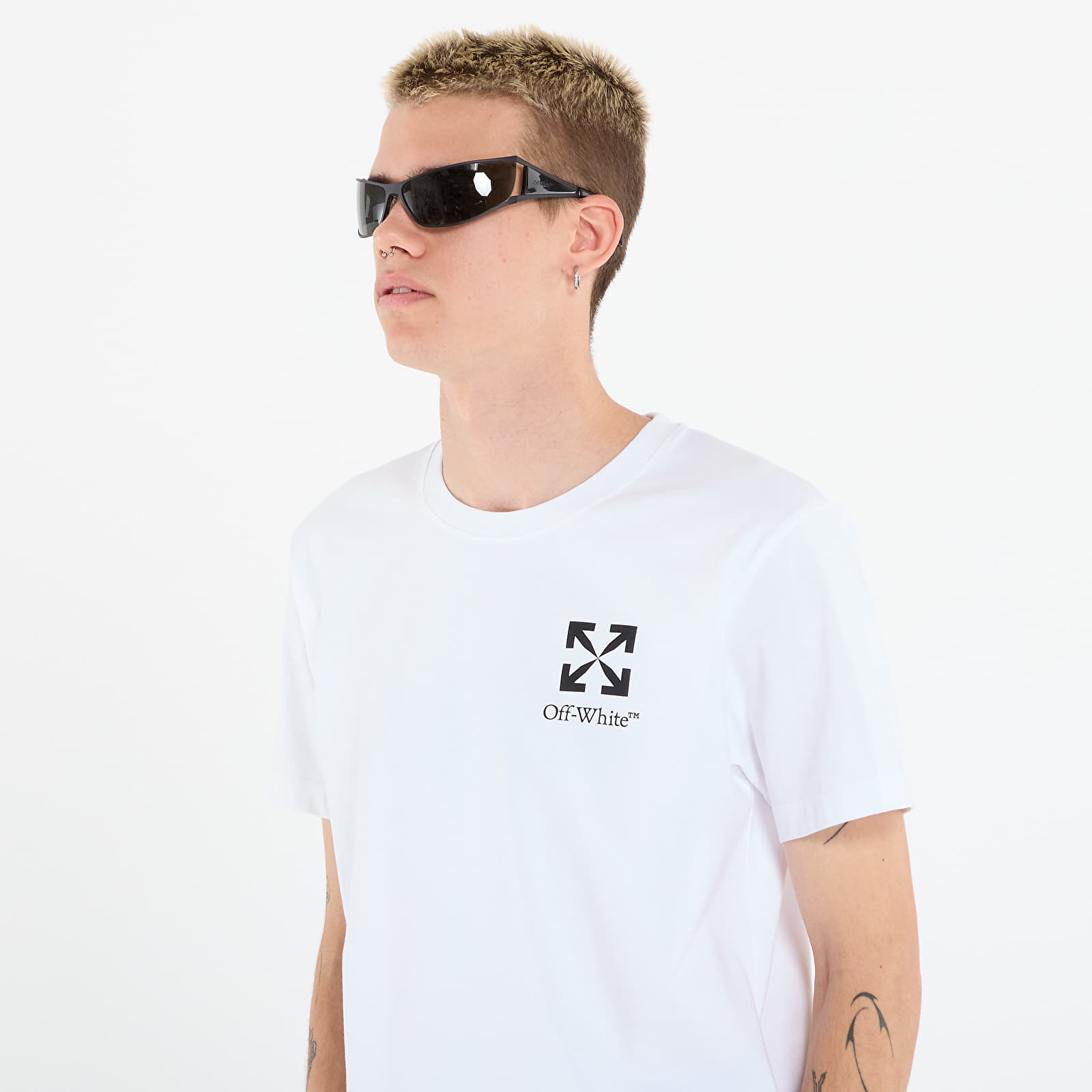 T-shirts Off-White Small Arrow Slim S/S Tee White/ Black