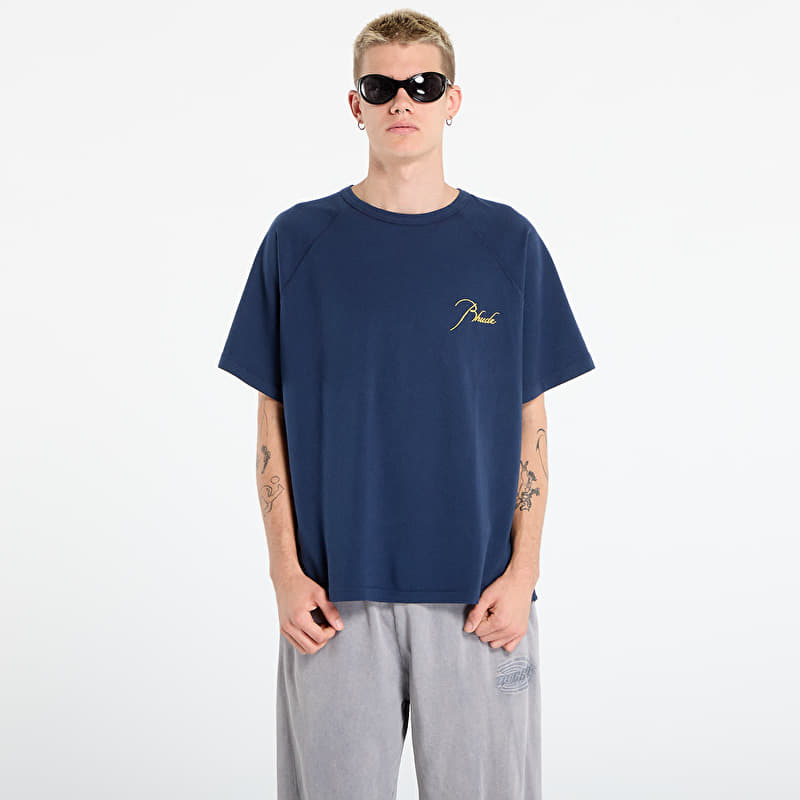 Rhude Classique Raglan Tee Navy/ Yellow