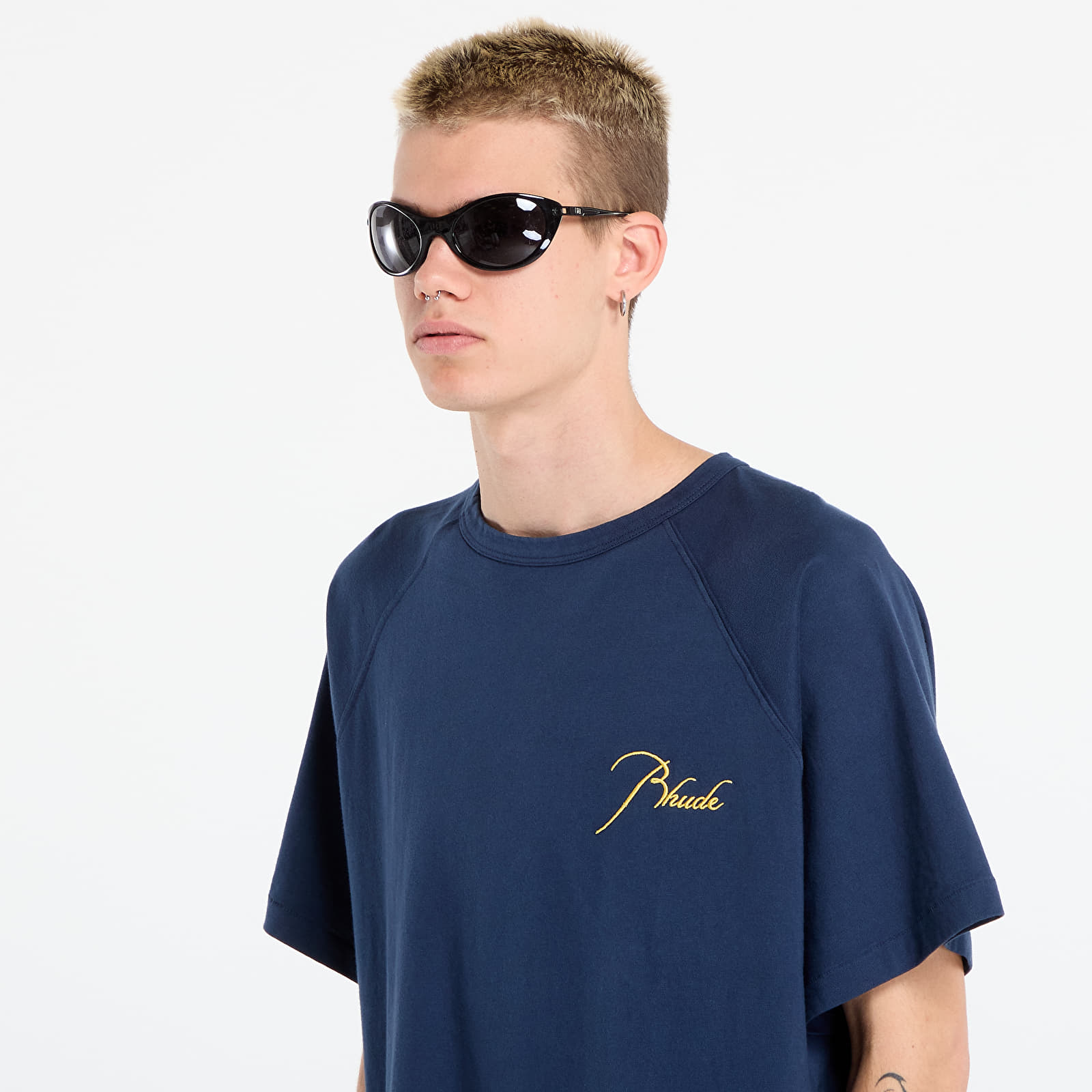 T-shirts Rhude Classique Raglan Tee Navy/ Yellow