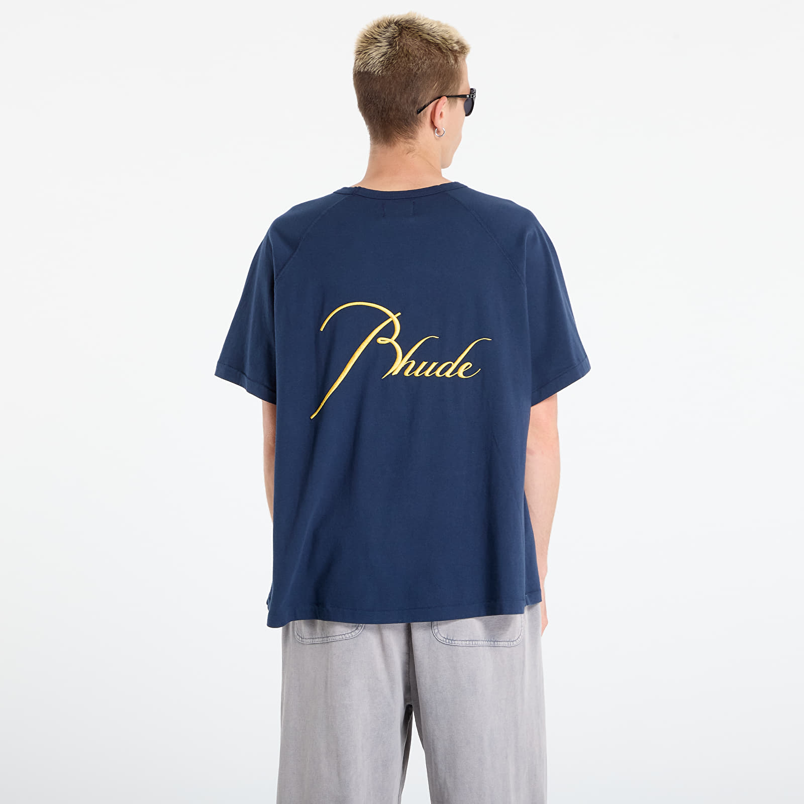 T-shirts Rhude Classique Raglan Tee Navy/ Yellow