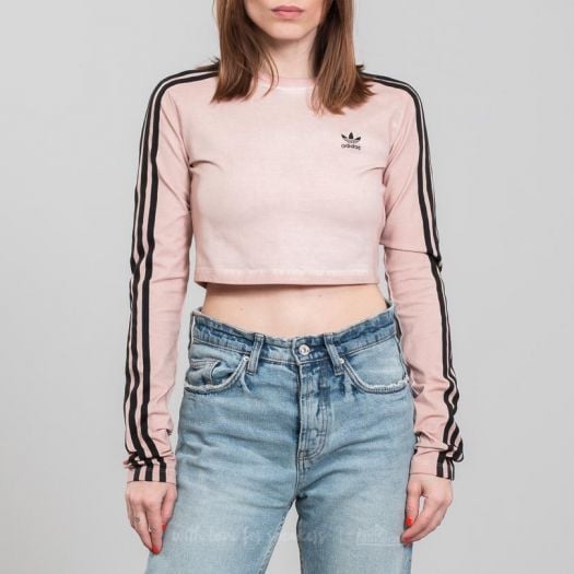 Peach adidas top new arrivals