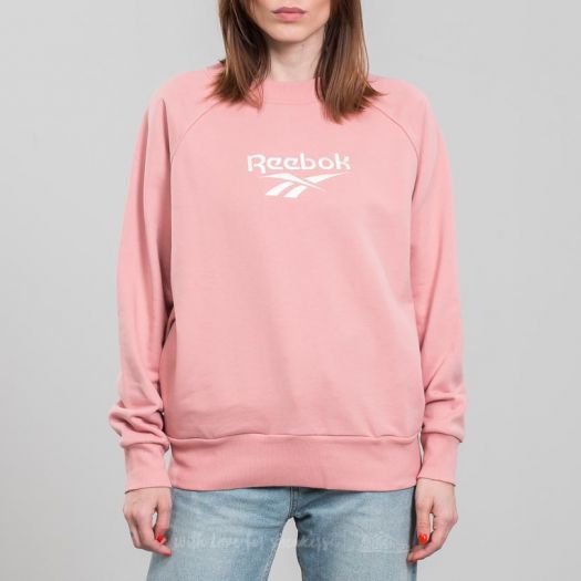 Pink reebok sweatshirt best sale