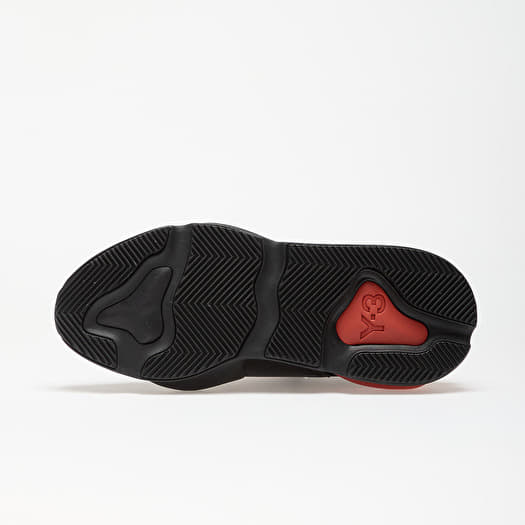 Y-3 Black Sneaker with Red Heel Detail Y-3 Kaiwa Black/ Black/ Triora | Footshop main image 4